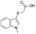 1-METHYLINDOLE-3-THIOACETIC ACID Struktur