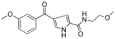 4-(3-METHOXYBENZOYL)-N-(2-METHOXYETHYL)-1H-PYRROLE-2-CARBOXAMIDE Struktur