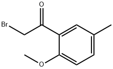 2-BROMO-1-(2-METHOXY-5-METHYL-PHENYL)-ETHANONE Struktur