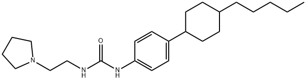 N-[4-(4-PENTYLCYCLOHEXYL)PHENYL]-N'-[2-(1-PYRROLIDINYL)ETHYL]UREA Struktur