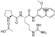 H-PRO-ARG-4M-BETANA ACETATE SALT Struktur