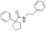 (PHENYLCYCLOPENTYL)-N-(2-PHENYLETHYL)FORMAMIDE Struktur