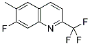 7-FLUORO-6-METHYL-2-(TRIFLUOROMETHYL)QUINOLINE Struktur