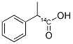 2-PHENYL PROPIONIC ACID, [1-14C] Struktur