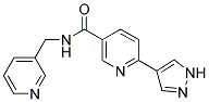 6-(1H-PYRAZOL-4-YL)-N-(PYRIDIN-3-YLMETHYL)NICOTINAMIDE Struktur