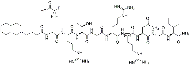 PROTEIN KINASE A INHIBITOR FRAGMENT 14-22, MYRISTOYLATED TRIFLUOROACETATE SALT Struktur