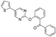 PHENYL(2-[(5-THIEN-2-YLPYRIMIDIN-2-YL)OXY]PHENYL)METHANONE Struktur