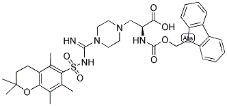 FMOC-L-ALA-3-(N-PIPERAZINE-4-N-AMIDINO-PMC) Struktur