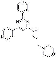 (3-MORPHOLIN-4-YL-PROPYL)-(2-PHENYL-6-PYRIDIN-4-YL-PYRIMIDIN-4-YL)-AMINE Struktur