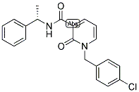 N-[(S)-ALPHA-METHYLBENZYL]-1-(4-CHLOROBENZYL)-2-PYRIDONE-3-CARBOXAMIDE Struktur