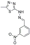 3-NITROBENZALDEHYDE (5-METHYL-1,3,4-THIADIAZOL-2-YL)HYDRAZONE Struktur