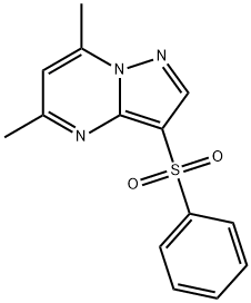 5,7-DIMETHYL-3-(PHENYLSULFONYL)PYRAZOLO[1,5-A]PYRIMIDINE Struktur