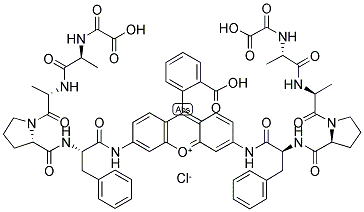 RHODAMINE 110, BIS-(SUCCINOYL-L-ALANYL-L-ALANYL-L-PROLYL-L-PHENYLALANYL AMIDE) price.