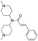 N,N-BIS(1-METHYLPIPERIDIN-4-YL)-3-PHENYL-(2E)-PROPENAMIDE Struktur