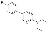 N,N-DIETHYL-5-(4-FLUOROPHENYL)PYRIMIDIN-2-AMINE Struktur