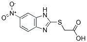 (6-NITRO-1 H-BENZOIMIDAZOL-2-YLSULFANYL)-ACETIC ACID Struktur