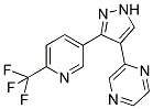 2-[3-(6-(TRIFLUOROMETHYL)PYRIDIN-3-YL)-1H-PYRAZOL-4-YL]PYRAZINE Struktur