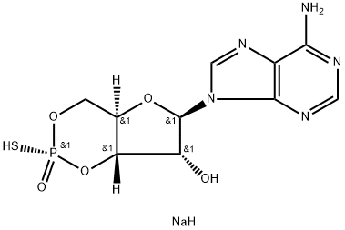 ADENOSINE-3',5'-CYCLIC MONOPHOSPHOROTHIOATE, RP-ISOMER SODIUM SALT Struktur