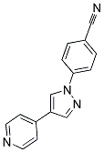 4-(4-PYRIDIN-4-YL-1H-PYRAZOL-1-YL)BENZONITRILE Struktur