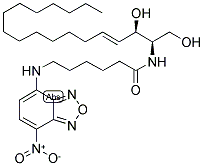 N-[6-[(7-NITRO-2-1,3-BENZOXADIAZOL-4-YL)AMINO]CAPROYL]-L-THREO-SPHINGOSINE Struktur