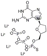 2',3'-DIDEOXYGUANOSINE-5'-O-(1-THIOTRIPHOSPHATE) LITHIUM SALT Struktur