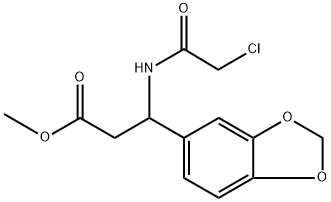 METHYL 3-(1,3-BENZODIOXOL-5-YL)-3-[(2-CHLOROACETYL)AMINO]PROPANOATE Struktur