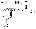 (R)-3-AMINO-3-(3-METHOXY-PHENYL)-PROPANOIC ACID HYDROCHLORIDE Struktur