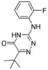 6-TERT-BUTYL-3-(2-FLUORO-PHENYLAMINO)-4H-[1,2,4]TRIAZIN-5-ONE Struktur