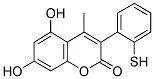 5,7-DIHYDROXY-4-METHYL-3-(2-THIOPHENYL)COUMARIN Struktur