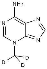 3-METHYL-D3-ADENINE Struktur