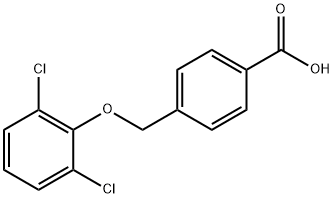 4-(2,6-DICHLORO-PHENOXYMETHYL)-BENZOIC ACID Struktur