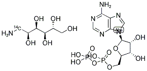 ADENOSINE 5'-DIPHOSPHATE-D-GLUCOSAMINE, [1-14C] Struktur