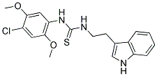 N-(4-CHLORO-2,5-DIMETHOXYPHENYL)-N'-[2-(1H-INDOL-3-YL)ETHYL]THIOUREA Struktur