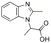 2-(2-METHYL-1H-BENZIMIDAZOL-1-YL)PROPANOIC ACID Struktur