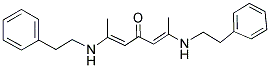 (2E,5E)-2,6-BIS(PHENETHYLAMINO)-2,5-HEPTADIEN-4-ONE Struktur