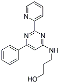 3-[(6-PHENYL-2-PYRIDIN-2-YLPYRIMIDIN-4-YL)AMINO]PROPAN-1-OL Struktur