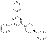 4-PYRIDIN-2-YL-2-PYRIDIN-4-YL-6-(4-PYRIDIN-2-YL-PIPERAZIN-1-YL)-PYRIMIDINE Struktur