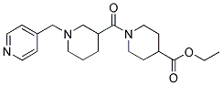 1-[(1-(4-PYRIDINYLMETHYL)PIPERIDIN-3-YL)CARBONYL]PIPERIDINE-4-CARBOXYLIC ACID, ETHYL ESTER Struktur