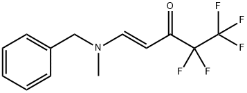 (E)-1-[BENZYL(METHYL)AMINO]-4,4,5,5,5-PENTAFLUORO-1-PENTEN-3-ONE Struktur