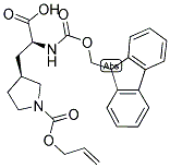 FMOC-L-ALA[3-(3S)PYRROLIDINYL(ALLOC)] Struktur