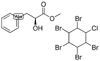 (S)-(-)-3-PHENYLLACTIC ACID METHYL ESTER PENTABROMOCHLOROCYCLOHEXANE Struktur