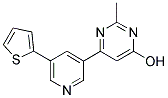 2-METHYL-6-(5-THIEN-2-YLPYRIDIN-3-YL)PYRIMIDIN-4-OL Struktur