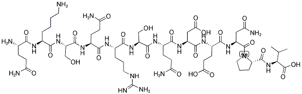 H-GLN-LYS-SER-GLN-ARG-SER-GLN-ASP-GLU-ASN-PRO-VAL-OH Struktur