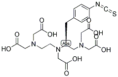 (S)-1-P-ISOTHIOCYANATOBENZYLDIETHYLENETRIAMINEPENTAACETIC ACID Struktur