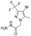 (4-BROMO-5-METHYL-3-TRIFLUOROMETHYL-PYRAZOL-1-YL)-ACETIC ACID HYDRAZIDE Struktur