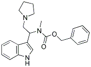 1-PYRROLIDIN-2-(N-CBZ-N-METHYL)AMINO-2-(3'-INDOLE)ETHANE Struktur