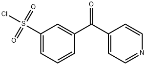 3-(PYRIDINE-4-CARBONYL)-BENZENESULFONYL CHLORIDE Struktur