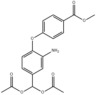 METHYL 4-(2-AMINO-4-[BIS(ACETYLOXY)METHYL]PHENOXY)BENZENECARBOXYLATE price.