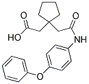 (1-(2-OXO-2-[(4-PHENOXYPHENYL)AMINO]ETHYL)CYCLOPENTYL)ACETIC ACID Struktur