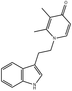 1-[2-(1H-INDOL-3-YL)ETHYL]-2,3-DIMETHYL-4(1H)-PYRIDINONE Struktur